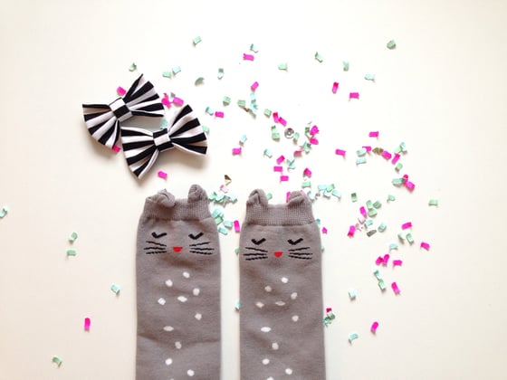 Image of Bashful Kitty Socks