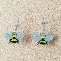 Image 2 of Bee Enamel Earring Set 
