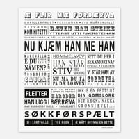 Vesterålen plakat "Nu kjem han me han"