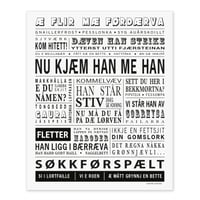 Vesterålen postkort "Nu kjæm han me han"