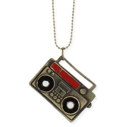 Image of Boombox Charm Necklace