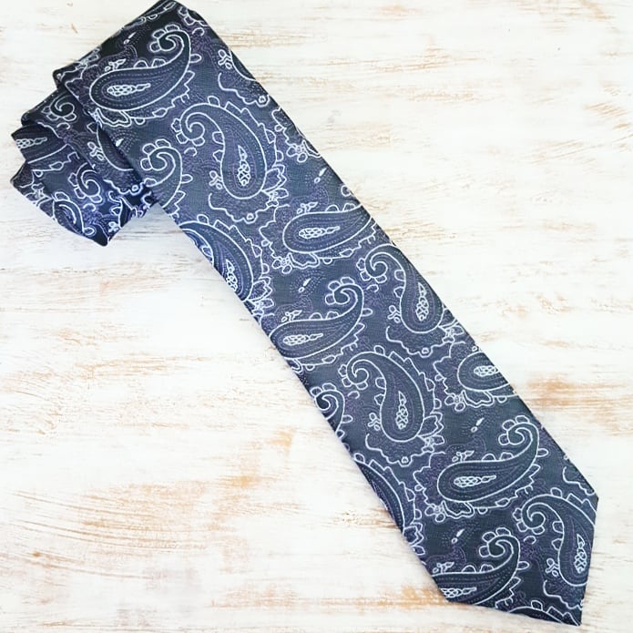 Image of FOSTERS PAISLEY 7 FOLD NECKTIE