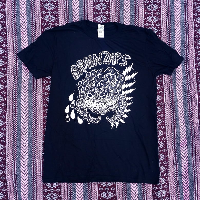 Image of 'Brain Zaps' Band - Logo T (Black)