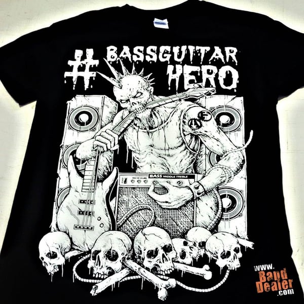 Image of Bass Guitar Hero T-Shirt