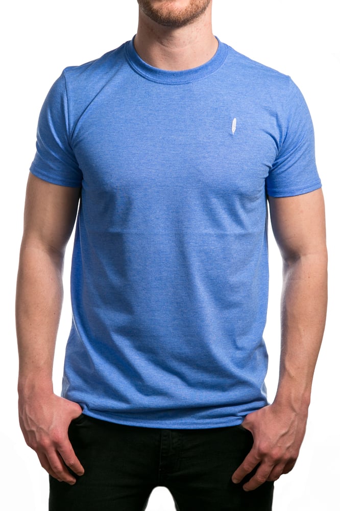 Image of Icarus & Wilde Blue Marl Feather Tee