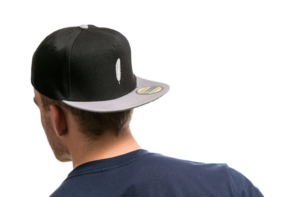 Image of Black Feather Logo Snapback