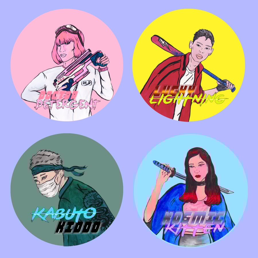 Image of DEAD DISCO x MARINA A. STICKER PACK