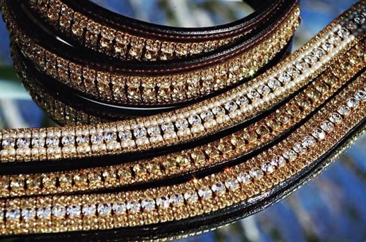Image of Megabling Crystal Browband and Belt set.