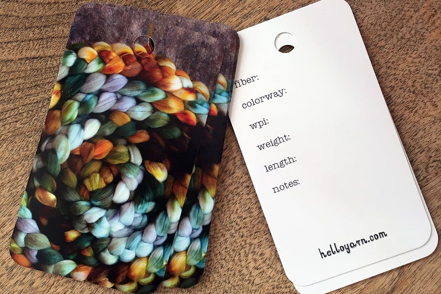 Image of Handspun Yarn Tags- Set of 15