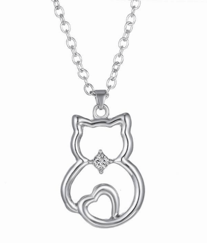 Image of Cat Pendant Necklace