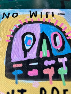 Image of ‘No WiFi / can’t breathe’ canvas