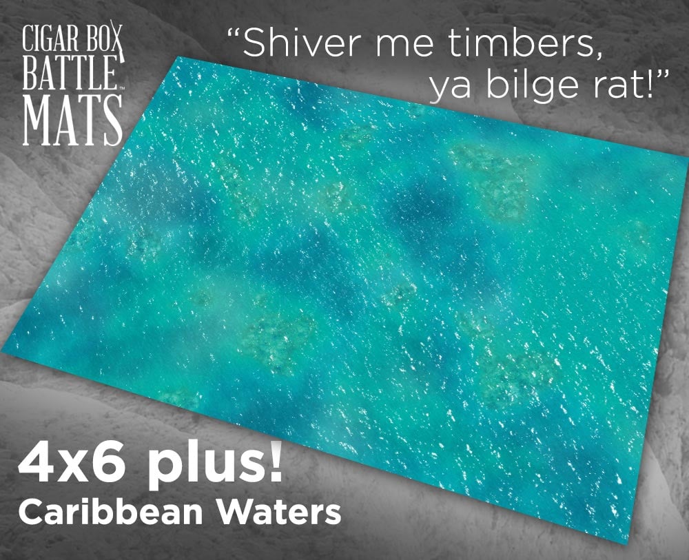 Image of Caribbean Waters - 4'x6' PLUS - #350