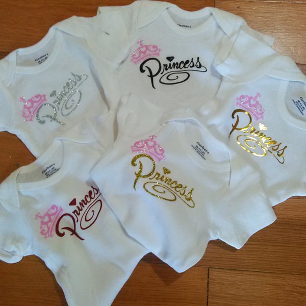 Image of Princess or Prince baby tee newborn - 3T
