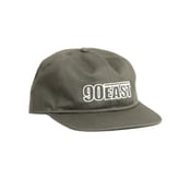 Image of 90East Hollow Logo Unstructured Hat Army Green