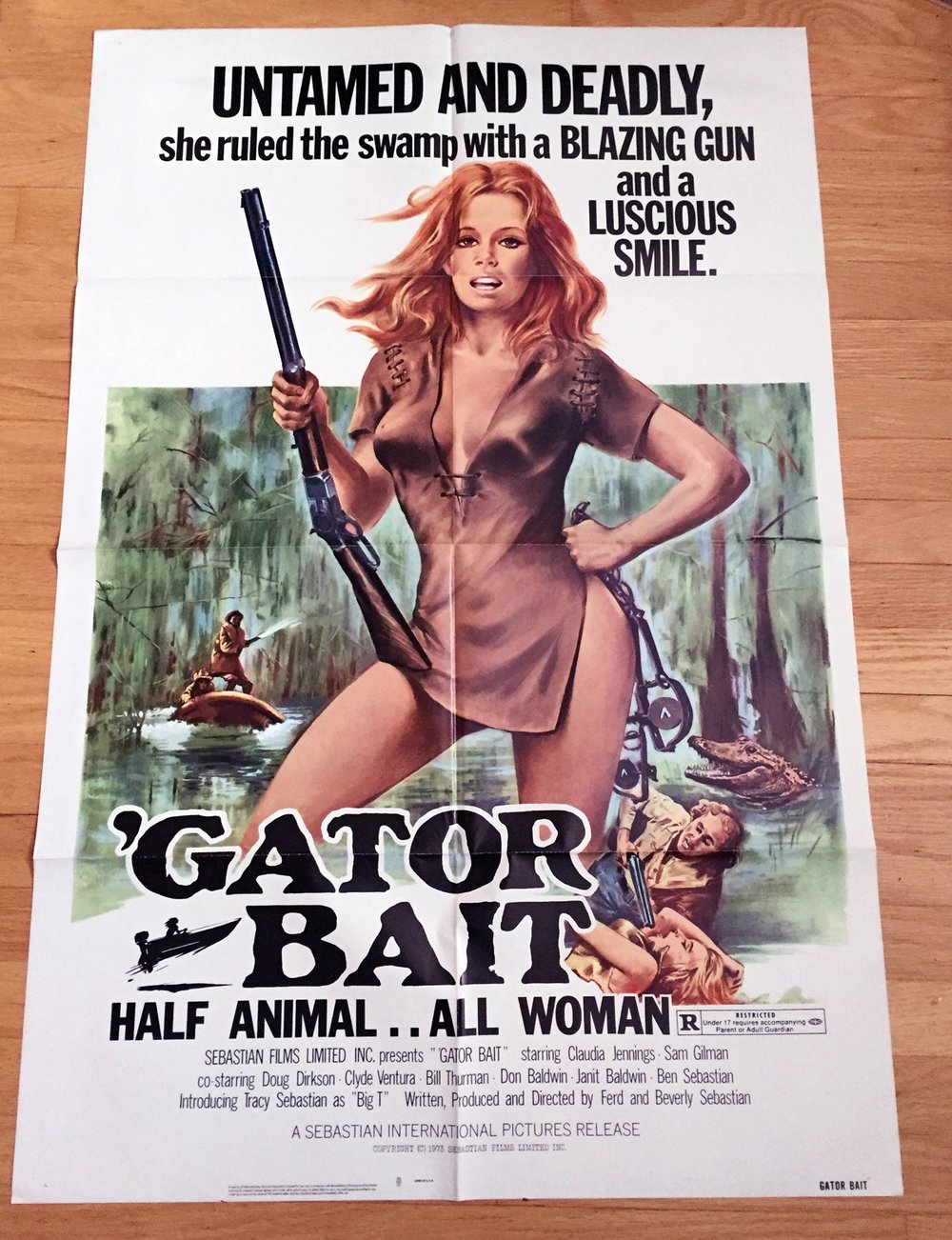1974 GATOR BAIT Original U.S. One Sheet Movie Poster