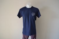 Image 2 of Sykotic X Jimmy B Bottled Ship Tee (Navy)