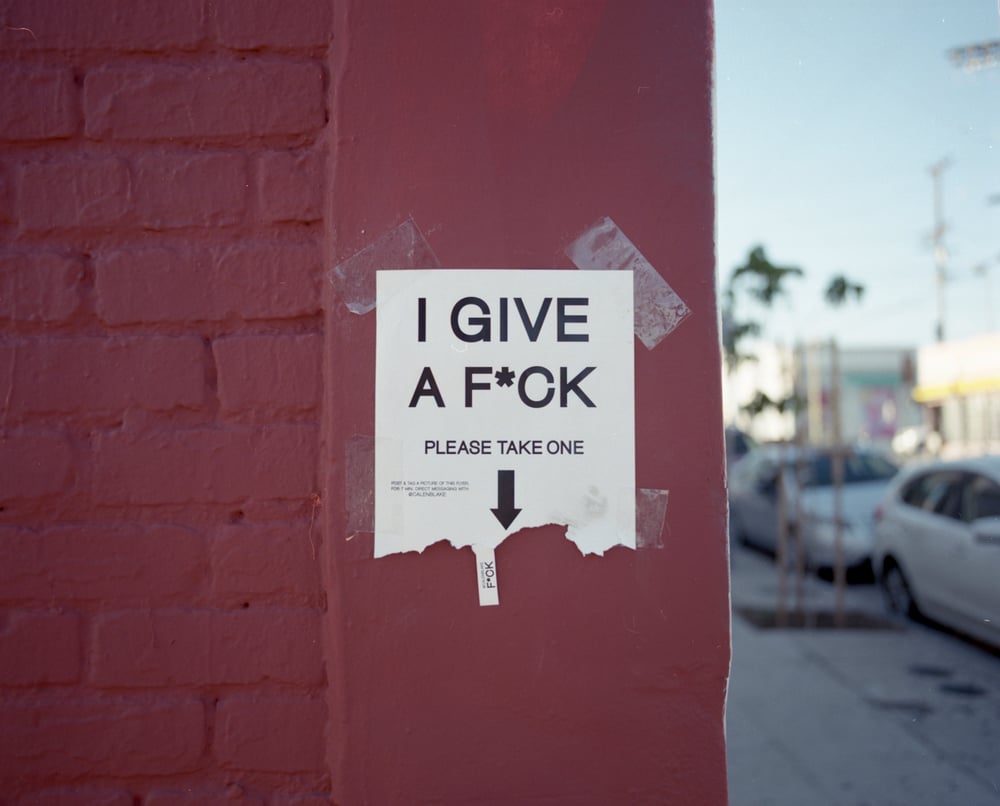 Image of I Give a F*ck, Please Take One
