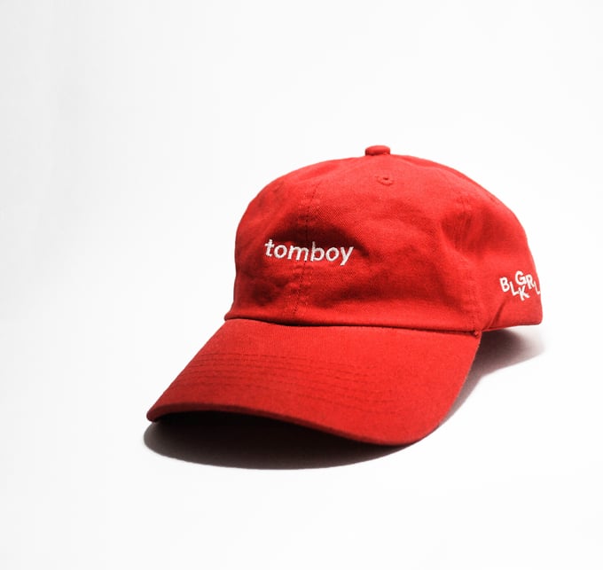 Image of BLKGRL Crimson Tomboy Summer Cap