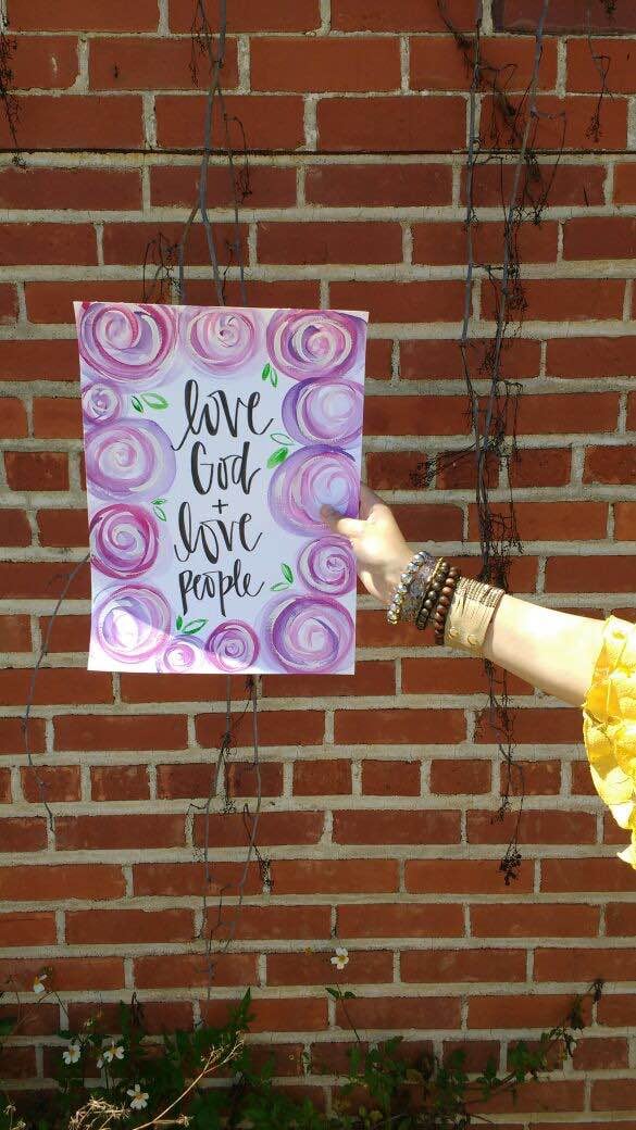 Image of Love God + Love People Print