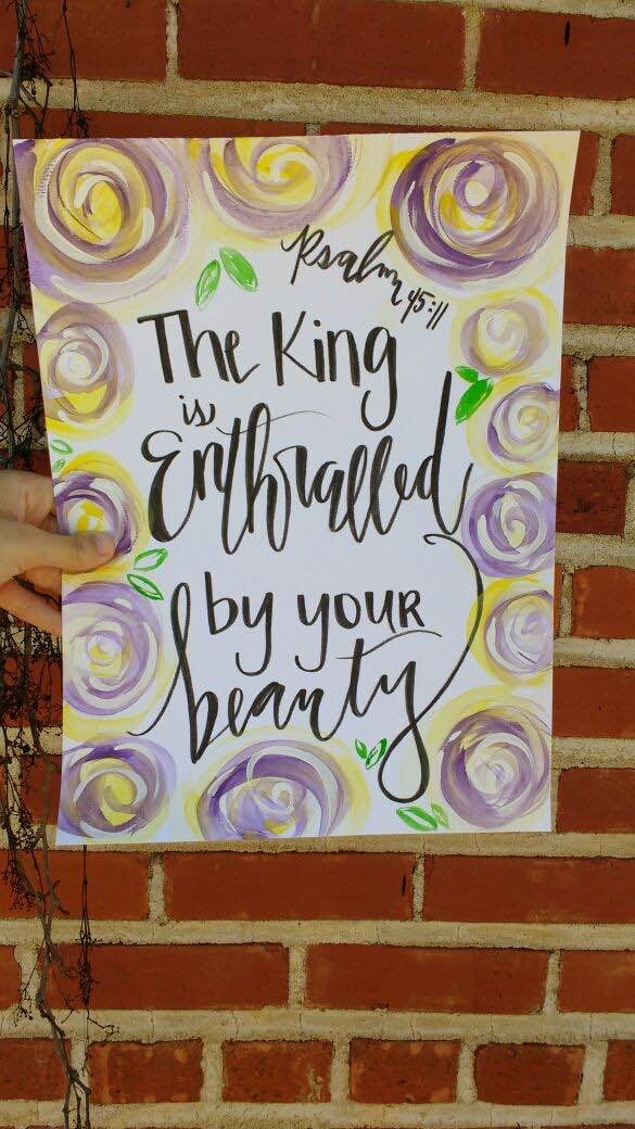 Image of Psalm 45:11 Print
