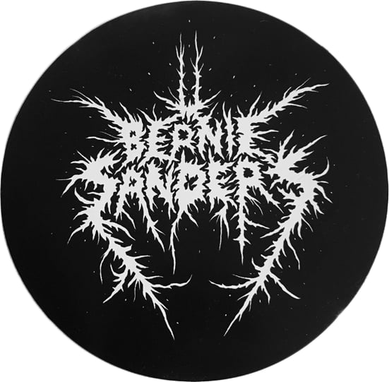 Image of Black Metal Bernie Sticker
