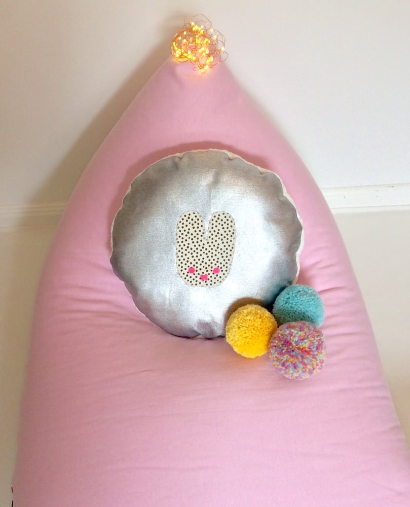 Image of Pinky Love PomPom Beanbag Cover - Kids size
