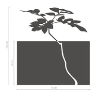 Image 2 of Dekorativer Sichtschutz aus Glasdekorfolie Baum mit Blättern 2