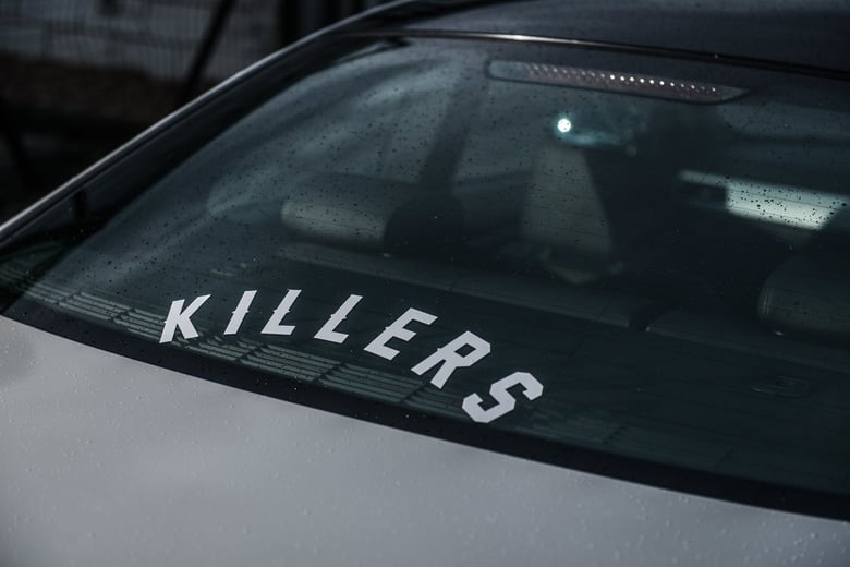 Image of LARGE ARCHED KILLERS STICKER