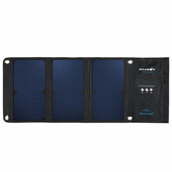 Image of BlitzWolf Portable 20W Solar Pannel Charger 2X USB