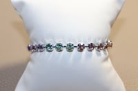 Image 1 of Multi color genuine crystal bracelet 