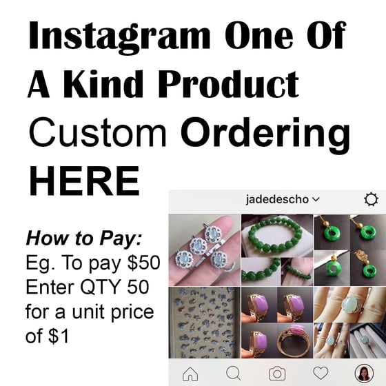 Image of Jadedescho Instagram One of a Kind Product Custom Order