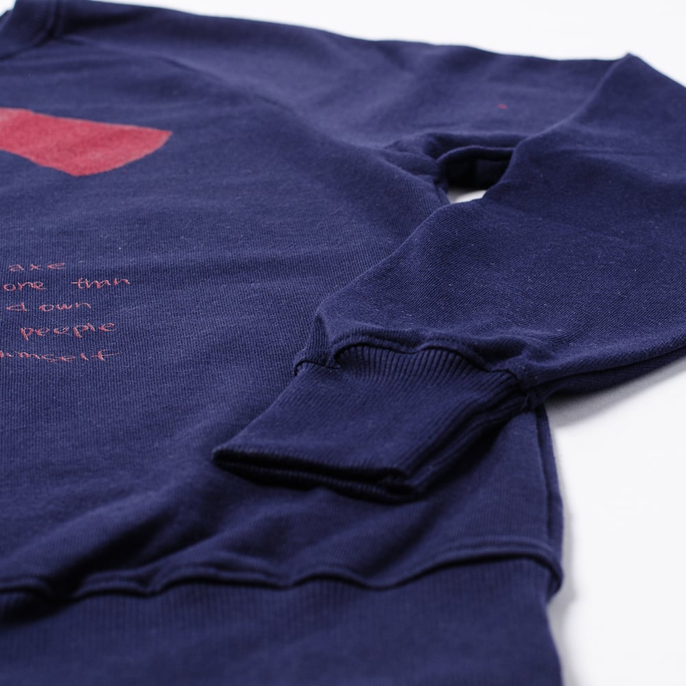 Axe Unisex Navy Sweatshirt (Organic)