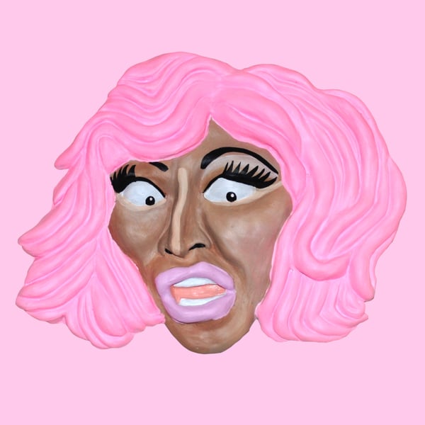 Image of "Roman" Nicki Minaj wall mask