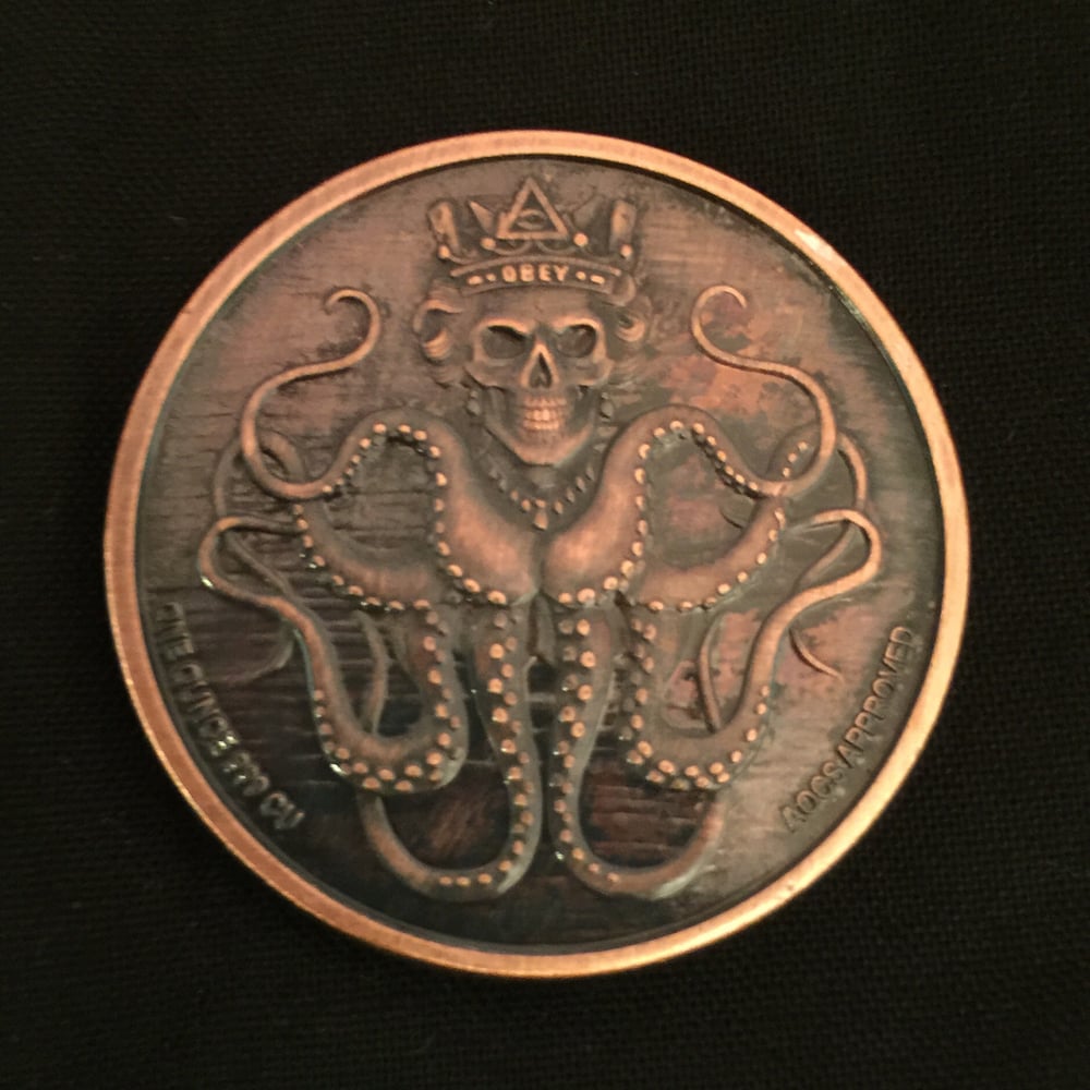 Image of Queen of the Damned 1oz Copper Challenge Coin