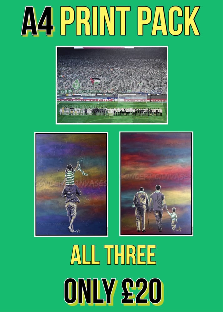 Image of ‘You’ll Never Walk Alone’ A4 Print Pack x3