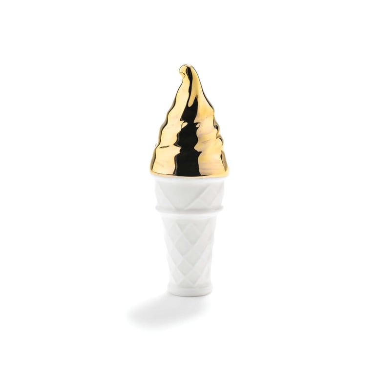 Image of Gold 'dipped' Soft Serve 