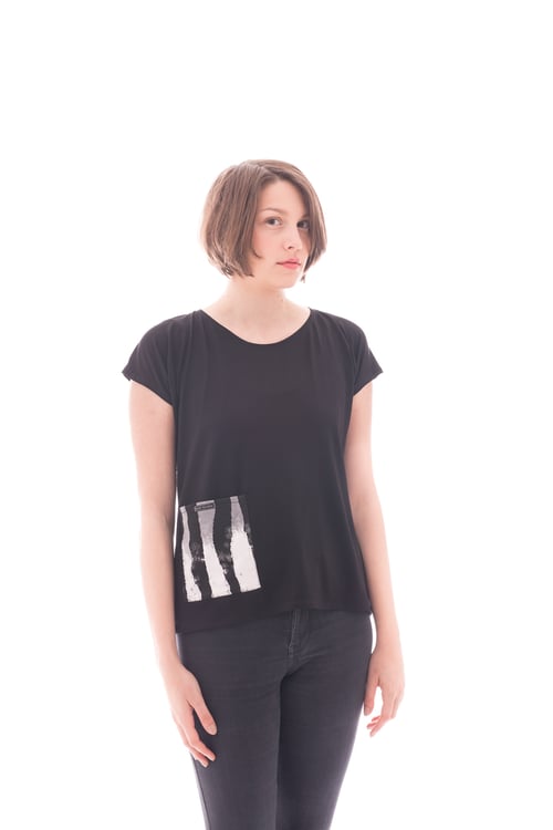Image of Shirt BATARA black/white