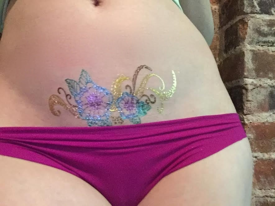 Image of High Femme Metallic Foil Flower Tattoo