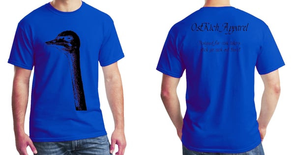 Image of Basic OstRich Tee - Royal Blue/Black