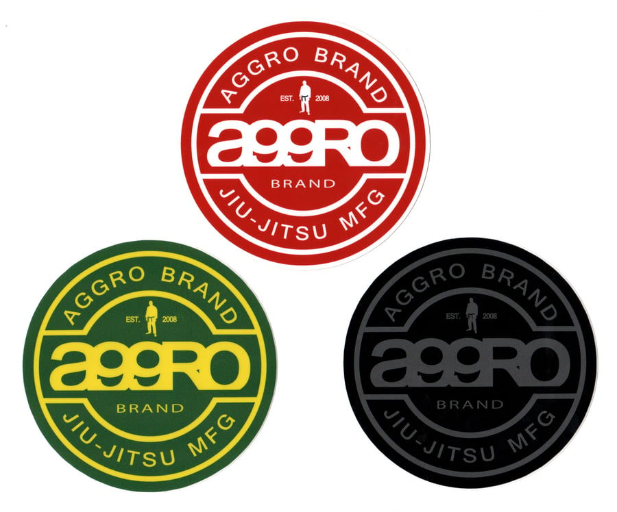 Image of AGGRO Brand "Circle Shield" Sticker