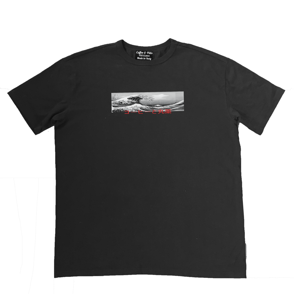 Image of Coffe&Pills Wave T-Shirt  Oversize