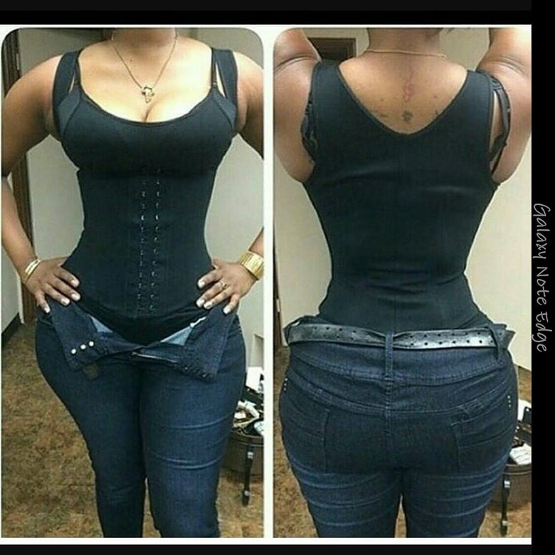 Image of Black vest Waist cincher