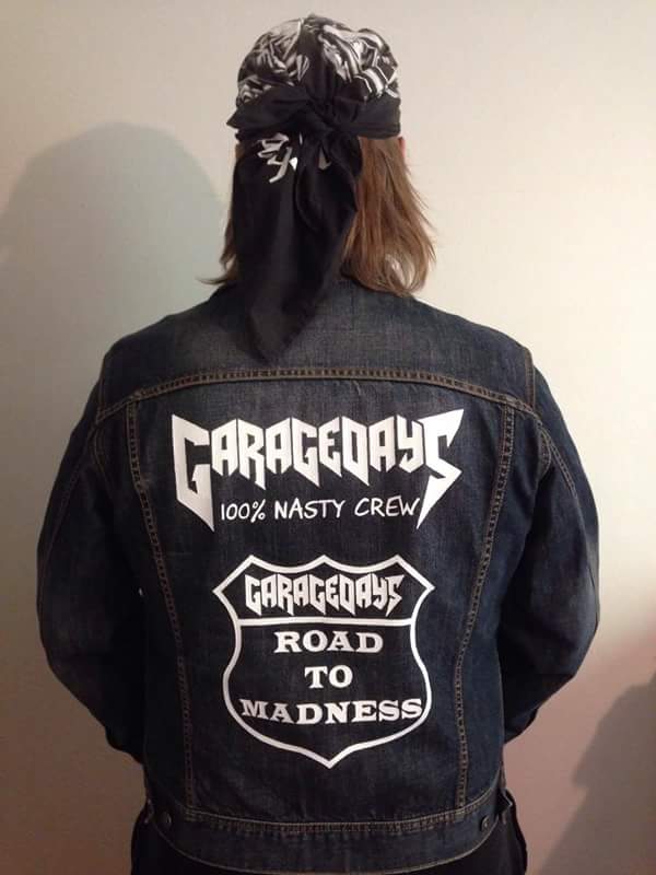 Image of GARAGEDAYS 100% Nasty Crew Road to Madness Jacket (HANDPAINTED) Free Shipping