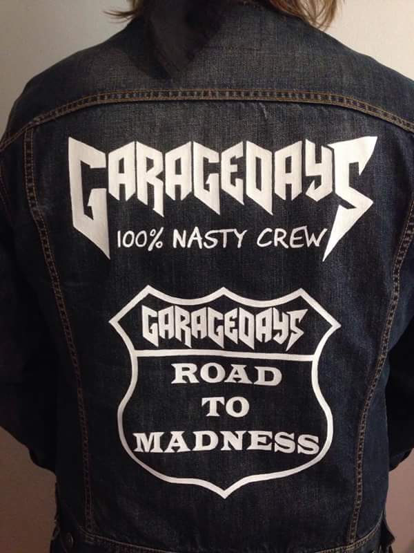 Image of GARAGEDAYS 100% Nasty Crew Road to Madness Jacket (HANDPAINTED) Free Shipping