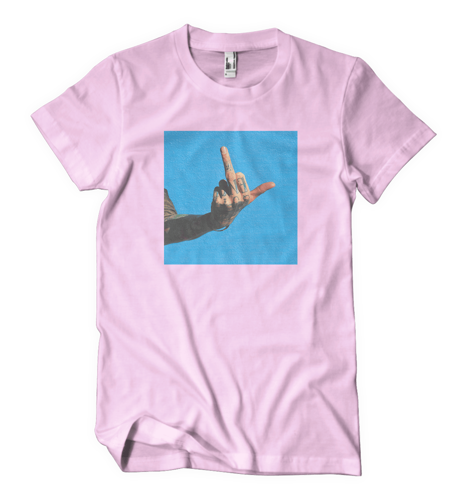 Image of Middle Finger Tee - Pink 