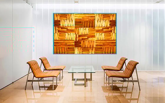 Image of 'NATURALLY PUZZLED' | Wood Wall Art | Wood Wall Sculpture | Modern Art | Original Corporate Art