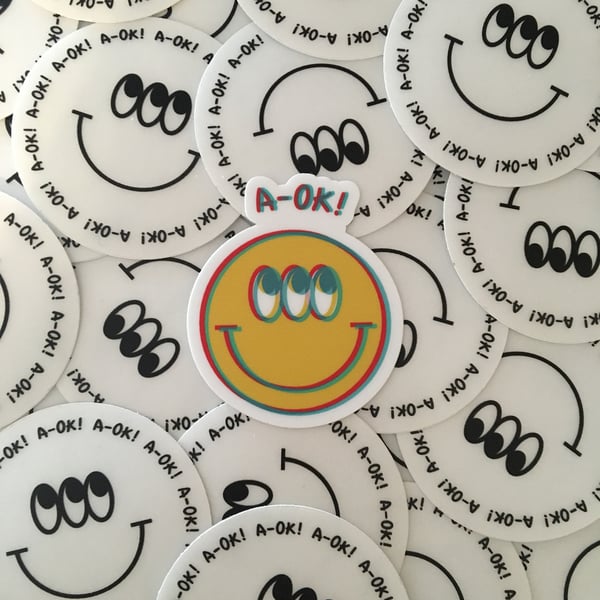 Image of A-0K! Die Cut Sticker