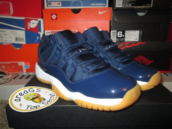 Air Jordan XI (11) Retro Low "Midnight Navy/Gum" - areaGS - KIDS SIZE ONLY