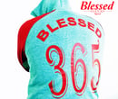 Image 2 of Blessed 365 Hooded Sweatshirt - Oxford/Red