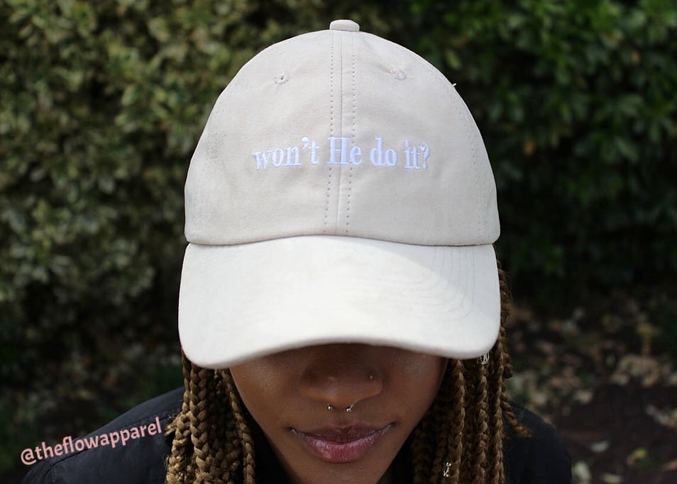 Image of "won't He do it?" dad cap